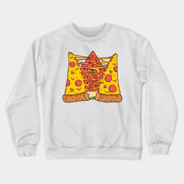 Pizza reincarnation Crewneck Sweatshirt by gotoup